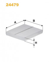 Фильтр, воздух во внутренном пространстве WIX FILTERS 24479