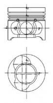 Поршень KOLBENSCHMIDT 40465610
