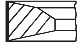 Комплект поршневых колец MAHLE 00523N0