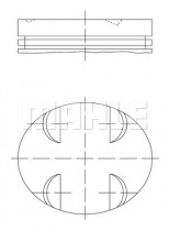 Поршень MAHLE 0052400