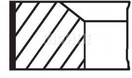 Комплект поршневых колец MAHLE 081RS001040N0