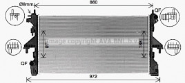 Радиатор, охлаждение двигателя AVA QUALITY COOLING CN2320