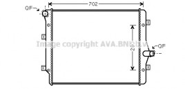 Радиатор, охлаждение двигателя AVA QUALITY COOLING VN2208
