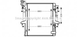 Радиатор, охлаждение двигателя AVA QUALITY COOLING MT2204