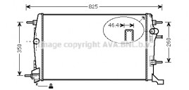 Радиатор, охлаждение двигателя AVA QUALITY COOLING RTA2616