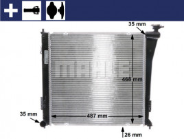 Радиатор, охлаждение двигателя MAHLE CR 848 000S