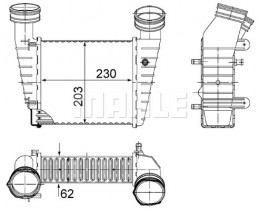 Интеркулер MAHLE CI 347 000S
