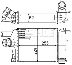 Интеркулер MAHLE CI 497 000S