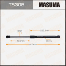 Газовая пружина, крышка багажник Masuma T8305