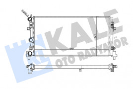Радиатор, охлаждение двигателя KALE OTO RADYATOR 356425