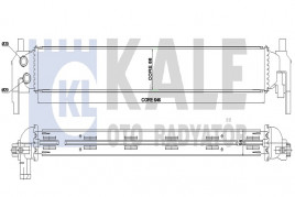 Низкотемпературный охладитель, интеркулер KALE OTO RADYATOR 344780