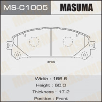 Комплект тормозных колодок Masuma MSC1005