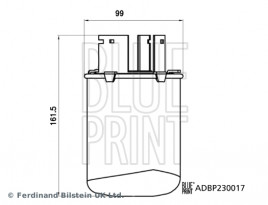 Топливный фильтр Blue Print ADBP230017