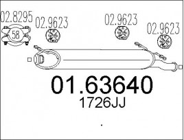 Глушитель выхлопных газов конечный MTS 01.63640