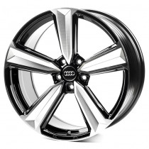 Литые диски Flow Forming FF031 19x8,5 PCD5x112 ET35 66,6 Black_Machined_Spokes