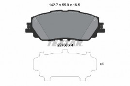 Комплект тормозных колодок, дисковый тормоз Textar 2276801