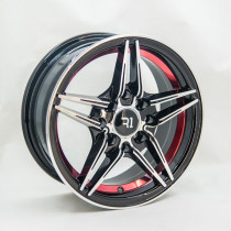Литые диски GT 1281 13x5,5 PCD4x100 ET25 73,1 BM+Red