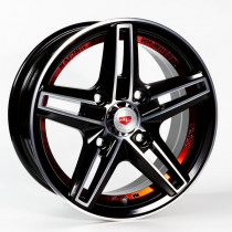 Литые диски GT JA097 13x5,5 PCD4x114,3 ET25 67,1 BM+Red