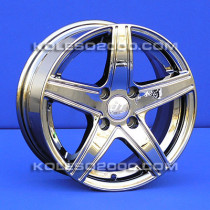 Литые диски JT 1105 14x6,0 PCD4x100 ET38 67,1 BL Chrome