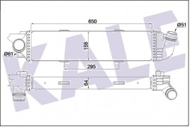 Интеркулер KALE OTO RADYATOR 352480