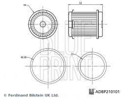 Гидрофильтр, автоматическая коробка передач BLUE PRINT ADBP210101
