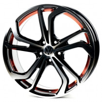 Литые диски Replay VV1525 19x8,0 PCD5x112 ET45 66,6 Black_Machined_Face/RED