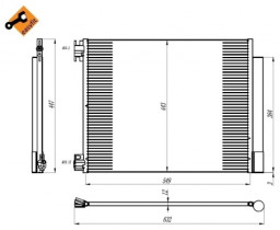 Конденсатор, кондиционер NRF 350393