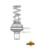 Термостат, охлаждающая жидкость NRF 725195