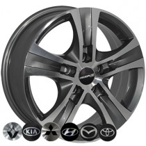 Литые диски TRW Z1108 16x6,5 PCD5x114,3 ET45 67,1 DGMF
