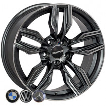 Литые диски ZF QC5150 18x8,5 PCD5x112 ET25 66,6 GMF