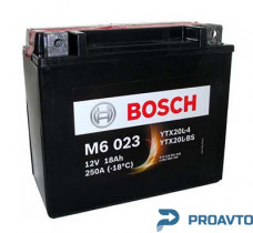 Мото аккумулятор Bosch "Funstart AGM", 12в 18а/ч 0092M60230