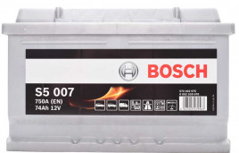 Автомобильный аккумулятор Bosch "S5 Silver Plus" 12в 74а/ч 0092S50070