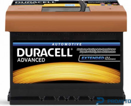 Автомобильный аккумулятор Duracell 62Ah 12V EN550A,  DA62H