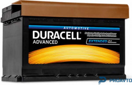 Автомобильный аккумулятор Duracell Advanced АкБ 74Ah EN680 12V DA74