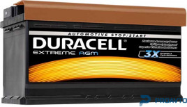 Автомобильный аккумулятор Duracell Extreme АкБ 80Ah EN800 12V DE80AGM