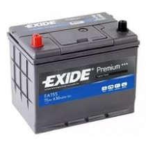 Автомобильный аккумулятор Exide "Premium", 12в 75а/ч EA755