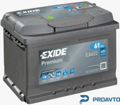 Автомобильный аккумулятор Exide "Premium", 12В 61А/ч EA612