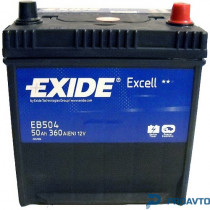 Автомобильный аккумулятор Exide "Excell", 12в 50а/ч EB504