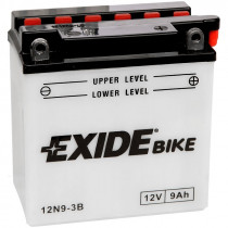 Автомобільний акумулятор Exide Bike, 12В 9А / ч 12N9-3B