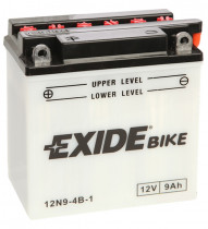 Мото аккумулятор Exide Bike, 12В 9А/ч 12N9-4B-1