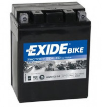 Мото аккумулятор Exide Bike AGM, 12В 14А/ч AGM12-14