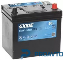 Автомобильный аккумулятор Exide Start-Stop "Maintenance", 12в 60а/ч EL604