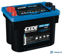 Лодочный аккумулятор Exide "Dual AGM", 12в 50а/ч EP450