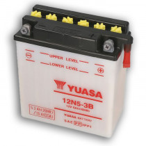 Мотоциклетный аккумулятор Yuasa With Maintenance 12V-5.3Ah 12N5-3B