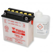 Мотоциклетный аккумулятор Yuasa With Maintenance 12V-5.0Ah YB5L-B YUASA + ELEKTROLIT