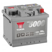 Автомобильный аккумулятор Yuasa YBX5000 Silver High Performance SMF 12V-52Ah YBX5063