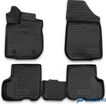 Коврики NOVLINE 3D в салон RENAULT Logan, 2014 -4 шт. NLC.3D.41.31.210k