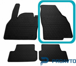 Коврик Stingray в салон VOLKSWAGEN Polo VI (2017-...)/SEAT Ibiza V 17 /SKODA Kamiq Передний правый - 1шт. 1024334 ПП