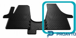 Коврик Stingray в салон VOLKSWAGEN T5 (2003-2015)/T6 (2015-...) Передний правый - 1шт 1024263 ПП