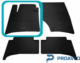 Коврик Stingray в салон VOLKSWAGEN Touareg I (7L) (2002-2010)/ PORSCHE Cayenne (9PA) (2003-2010) Передний левый - 1шт. 1024044 П